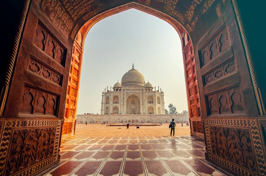 La grande porte du Taj